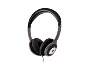 V7 DELUXE 3.5MM STEREO HEADPHONES W|VOL CONTROL 1.8M CABLE IN