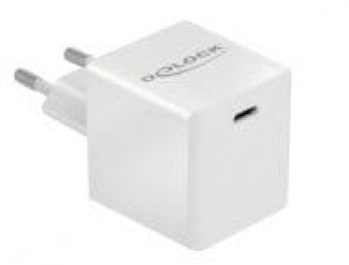 Зарядное устройство DeLOCK USB 1 x USB Type-C PD 3.0 компактное с мощностью 40 Вт (белый) image 1