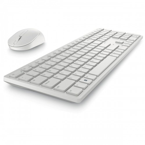 Клавиатура и беспроводная мышь Dell KM5221W-WH Белый Qwerty US image 3