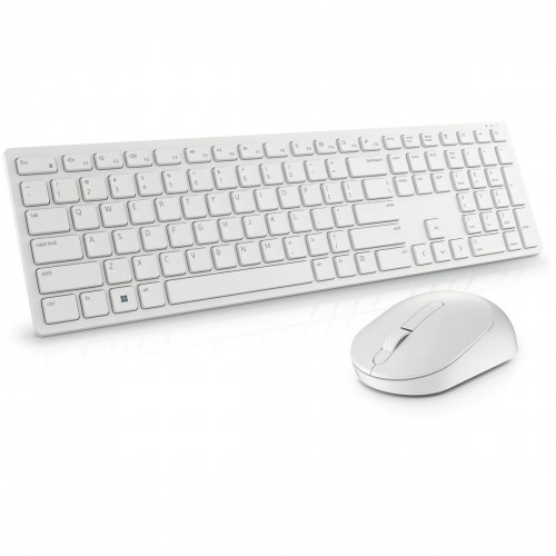 Клавиатура и беспроводная мышь Dell KM5221W-WH Белый Qwerty US image 4