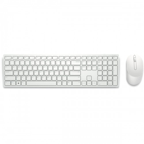 Клавиатура и беспроводная мышь Dell KM5221W-WH Белый Qwerty US image 5