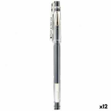 Гелевая ручка Pilot G-TEC C4 Чёрный 0,2 mm (12 штук)