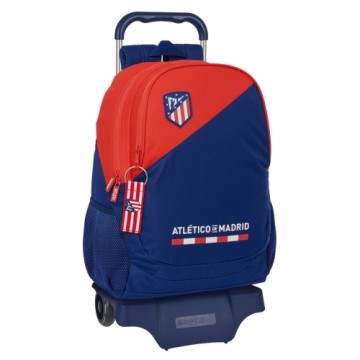 AtlÉtico Madrid Школьный рюкзак с колесиками Atlético Madrid Синий Красный 32 x 44 x 16 cm