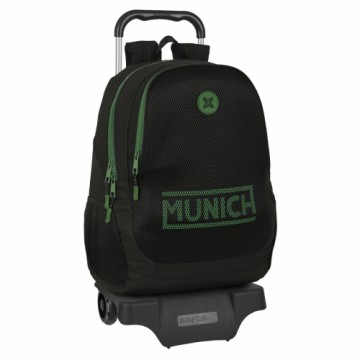 Школьный рюкзак с колесиками Munich Caviar Чёрный 32 x 44 x 16 cm