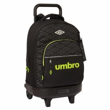 Школьный рюкзак с колесиками Umbro Lima Чёрный 33 X 45 X 22 cm