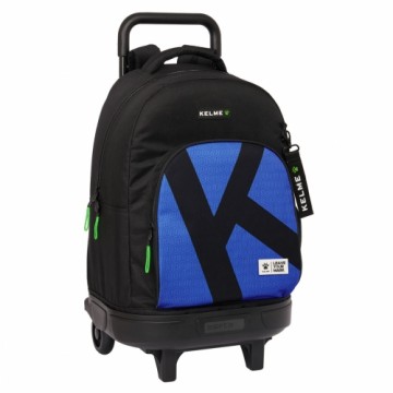Школьный рюкзак с колесиками Kelme Royal Синий Чёрный 33 X 45 X 22 cm