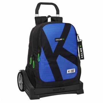 Школьный рюкзак с колесиками Kelme Royal Синий Чёрный 32 x 44 x 16 cm