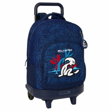 El NiÑo Школьный рюкзак с колесиками El Niño Paradise Тёмно Синий 33 X 45 X 22 cm