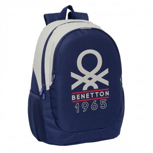 Школьный рюкзак Benetton Varsity Серый Тёмно Синий 32 x 44 x 16 cm image 1