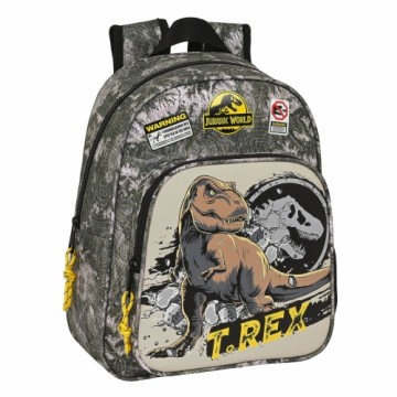 Школьный рюкзак Jurassic World Warning Серый 27 x 33 x 10 cm