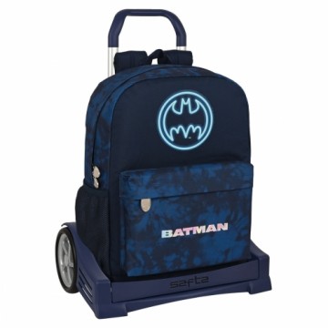 Школьный рюкзак с колесиками Batman Legendary Тёмно Синий 32 x 43 x 14 cm