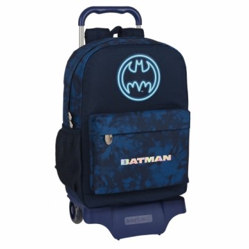 Школьный рюкзак с колесиками Batman Legendary Тёмно Синий 30 x 43 x 14 cm