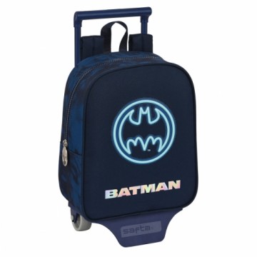 Школьный рюкзак с колесиками Batman Legendary Тёмно Синий 22 x 27 x 10 cm