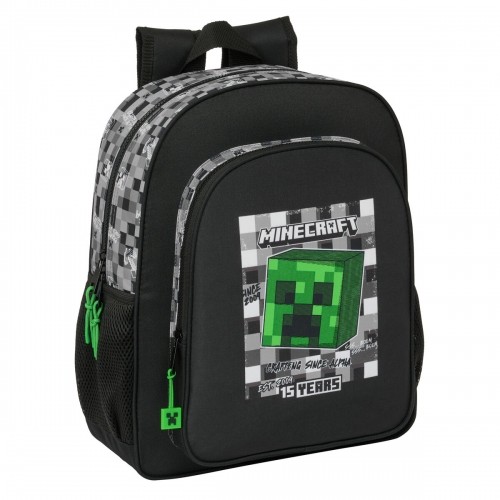 Skolas soma Minecraft Melns Pelēks 32 X 38 X 12 cm image 1