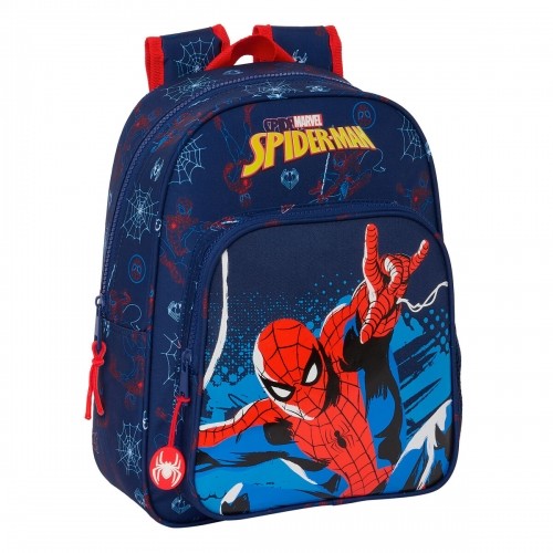 Skolas soma Spider-Man Neon Tumši Zils 27 x 33 x 10 cm image 1