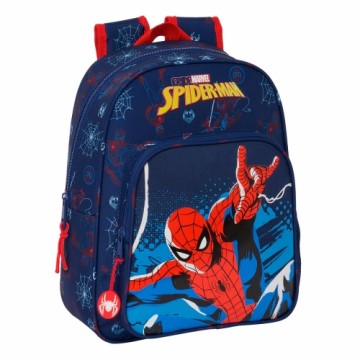 Skolas soma Spider-Man Neon Tumši Zils 27 x 33 x 10 cm