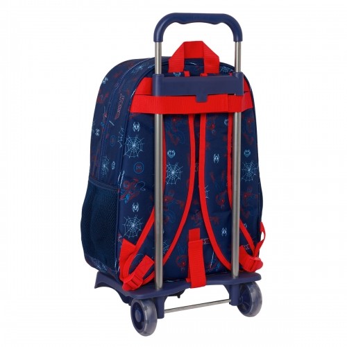 Школьный рюкзак с колесиками Spider-Man Neon Тёмно Синий 33 x 42 x 14 cm image 2