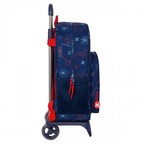 Школьный рюкзак с колесиками Spider-Man Neon Тёмно Синий 33 x 42 x 14 cm image 3