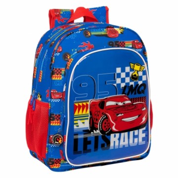 Школьный рюкзак Cars Race ready Синий 32 X 38 X 12 cm