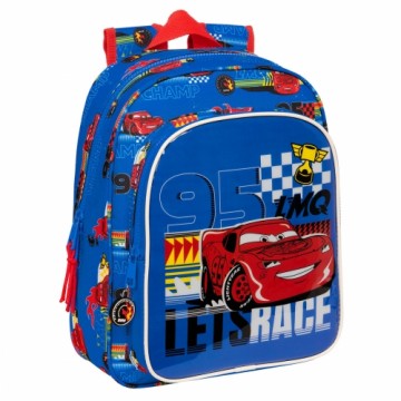Школьный рюкзак Cars Race ready Синий 27 x 33 x 10 cm
