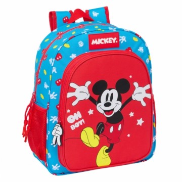 Школьный рюкзак Mickey Mouse Clubhouse Fantastic Синий Красный 32 X 38 X 12 cm