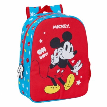 Школьный рюкзак Mickey Mouse Clubhouse Fantastic Синий Красный 26 x 34 x 11 cm