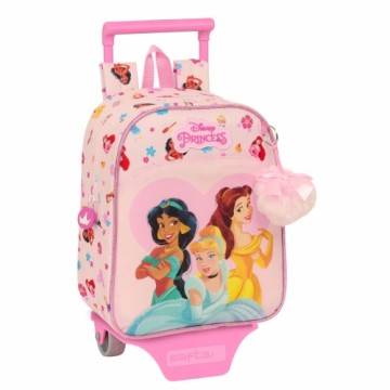 Школьный рюкзак с колесиками Princesses Disney Summer adventures Розовый 22 x 27 x 10 cm