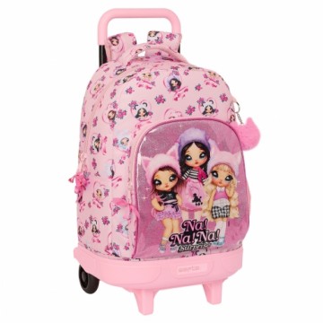 Школьный рюкзак с колесиками Na!Na!Na! Surprise Fabulous Розовый 33 X 45 X 22 cm