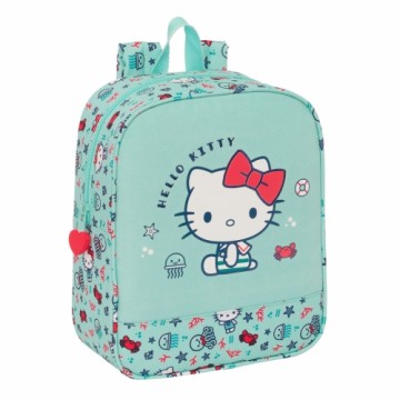 Bērnu soma Hello Kitty Sea lovers Tirkīzs 22 x 27 x 10 cm