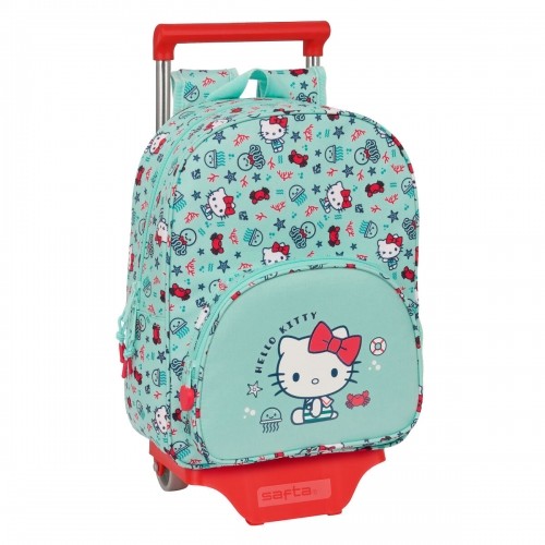 Школьный рюкзак с колесиками Hello Kitty Sea lovers бирюзовый 26 x 34 x 11 cm image 1