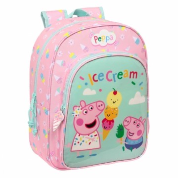 Школьный рюкзак Peppa Pig Ice cream Розовый Мята 26 x 34 x 11 cm