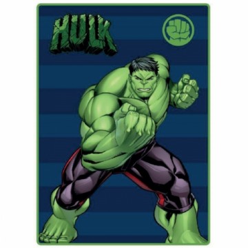 Одеяло The Avengers Hulk 100 x 140 cm Синий Зеленый полиэстер