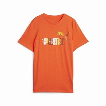 Krekls ar Īsām Piedurknēm Bērniem Puma Ess+ Futureverse Oranžs