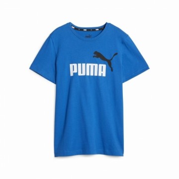 Детский Футболка с коротким рукавом Puma Ess+ 2 Col Logo Синий
