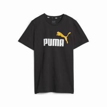 Krekls ar Īsām Piedurknēm Bērniem Puma Ess+ 2 Col Logo Melns