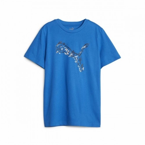 Krekls ar Īsām Piedurknēm Bērniem Puma Active Sports Graphic Zils image 1