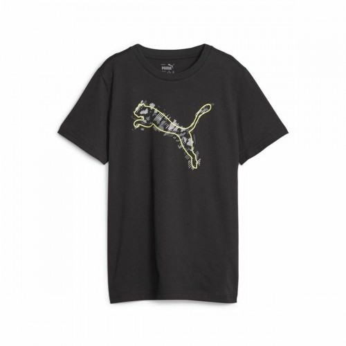 Krekls ar Īsām Piedurknēm Bērniem Puma Active Sports Graphic Melns image 1