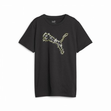 Krekls ar Īsām Piedurknēm Bērniem Puma Active Sports Graphic Melns