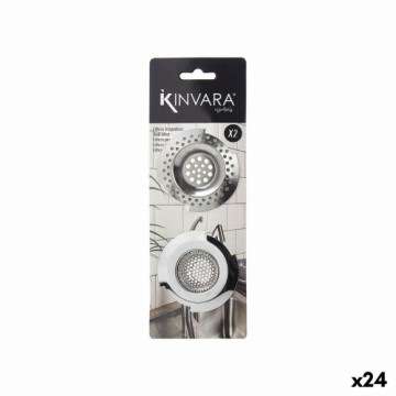 Kinvara Фильтры для раковины Ø 7 cm Серебристый Нержавеющая сталь (24 штук)