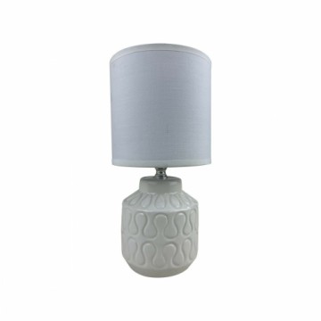 Galda lampa Versa Lizzy Balts Keramika 13 x 26,5 x 10 cm