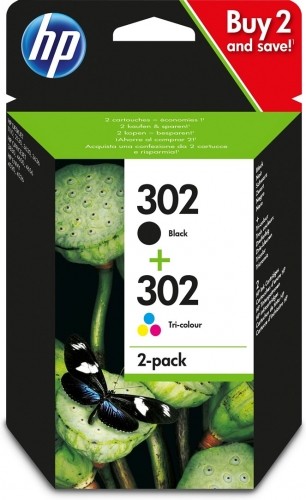 Hewlett-packard HP 302 2-pack Black/Tri-color Original Ink Cartridges image 1