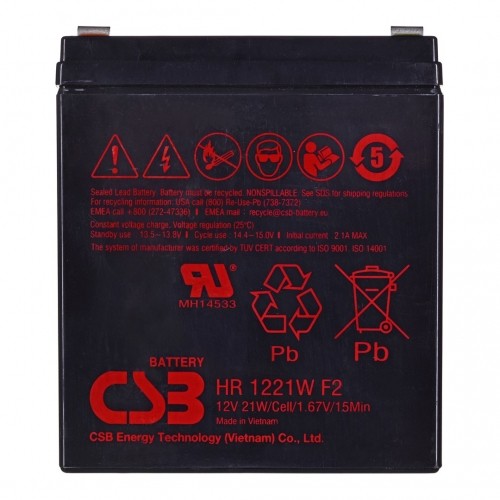 Hitachi Csb CSB HR1221WF2 12V 5.3Ah battery image 2