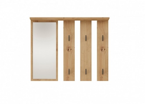 Top E Shop Hanger + mirror PARMA 100x15x.81.5 cm, artisan oak image 2