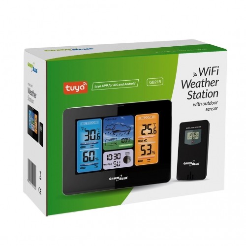 Greenblue Wireless WiFi Weather Station Outdoor Sensor Calendar Barometer Tuya Smart App IPX4 image 4