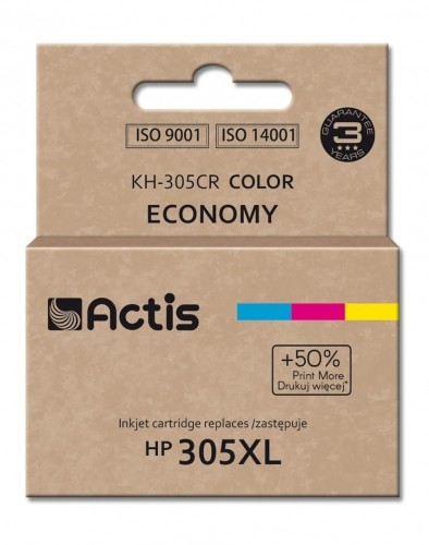 Actis KH-305CR ink for HP printer; HP 305XL 3YM63AE replacement; Standard; 18 ml; color image 1