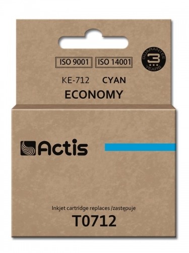 Actis KE-712 ink (replacement for Epson T0712/T0892/T1002; Standard; 13.5 ml; cyan) image 1