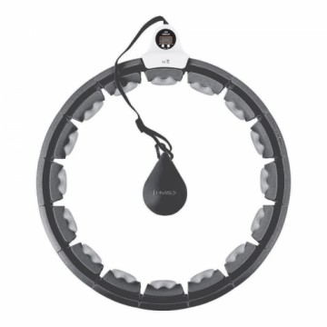 Hula hop with tabs, weight and counter HMS HHW06 black