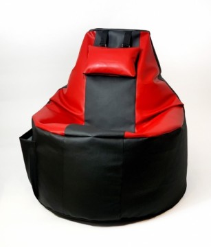 Go Gift Player sack Sako pouffe black-red XXL 130 x 90 cm