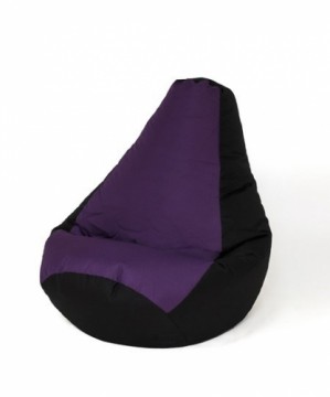 Go Gift Sako bag pouffe Pear black-purple XXL 140 x 100 cm