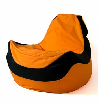 Go Gift Sako bag pouf Bolid orange-black XXL 140 x 100 cm
